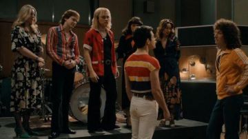 Red Shirt worn by Roger Taylor (Ben Hardy) as seen in Bohemian Rhapsody