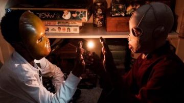 Horror Mask worn by Jason Wilson / Pluto (Evan Alex) as seen in Us