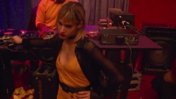 Black top worn by Selva (Sofia Boutella) as seen in Climax