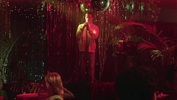 Cardigan worn by Dylan Minnette in  Are You Bored Yet? music video of Wallows feat. Clairo