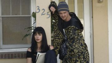 The adidas jacket with pattern and ornaments of Jesse Pinkman (Aaron Paul) in Breaking Bad (S02E07)
