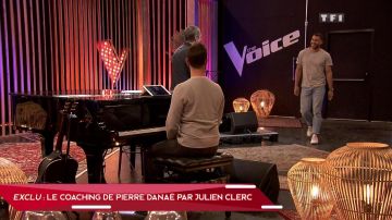 Les lampes en rotin dans le studio de coaching dans The Voice : la plus belle voix