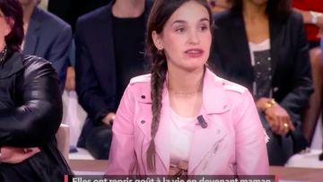 La vest en cuire rose porté par une invitée dans Ça commence aujourd'hui du 23.05.2019