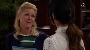 Les boucles d'oreilles portées par Katherine Kelly Lang dans Amour, Gloire & Beauté - Episode 7882