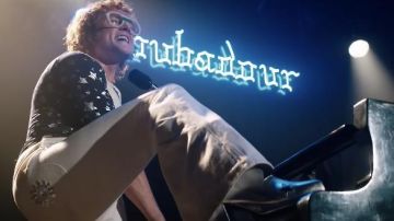 Silver Boots with Stars worn by Elton John (Taron Egerton) as seen in Rocketman