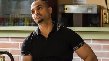 Black Aztec Polo Shirt worn by Nacho Varga (Michael Mando) as seen in Better Call Saul S04E08