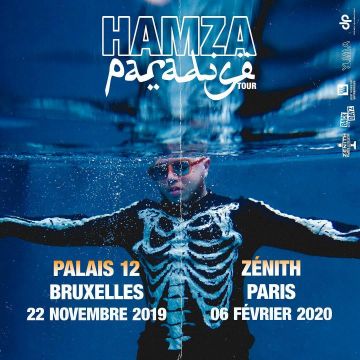 The sweatshirt skeleton worn by Hamza on his poster for the Paradise Tour 2019 / 2020