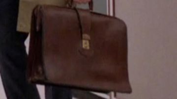 La valise en cuir utilisée par Don Draper (Jon Hamm) dans Mad Men
