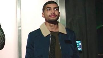 Bleu Blouson porté par René Ramirez (Rick Gonzalez) comme on le voit dans la Flèche (S07E17)