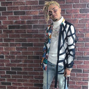 La chaqueta que usó Lil Pump en su cuenta de Instagram @Lilpump