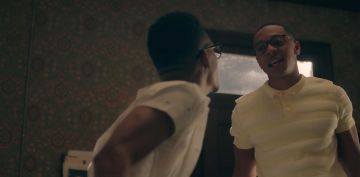 The polo shirt worn by Lionel Higgins (DeRon Horton) in " Dear White People