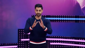 Sweater worn by Hasan Minhaj in Patriot Act with Hasan Minhaj (S04E02)