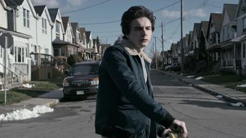 Sherpa trucker jacket worn by Wayne McCullough (Mark McKenna) in Wayne TV show wardrobe (Season 1 Episode 1)