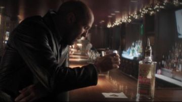 Vodka bottle of Nick Wild (Jason Statham) as seen in Wild Card
