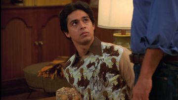 Cloudy Bike Sweater worn by Fez (Wilmer Valderrama) in That '70s Show (S06E08)