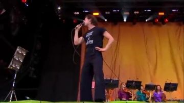 Flared Trousers worn by Alex Turner for live performance of The Last Shadow Puppets at Glastonbury 2016
