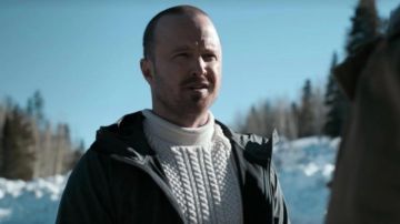 White Sweater worn by Jesse Aaron Paul in El Camino: A Breaking Bad Movie