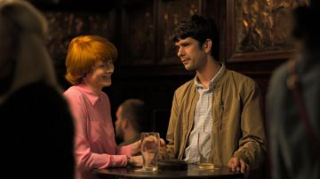 Printed button shirt worn by Chris (Ben Whishaw) as seen in Little Joe