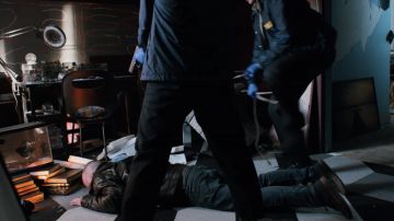 Black and Brown sneakers worn by Jesse Pinkman (Aaron Paul) in El Camino: A Breaking Bad Movie