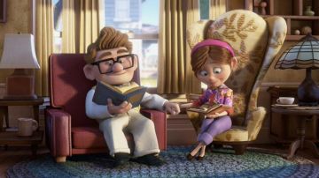 Le fauteuil de Elie Friedriksen dans le film Là-haut