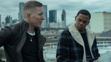 Shearling à carreaux veste portée par Tariq Saint-Patrick (Michael Rainey Jr) au Pouvoir (S06E08)