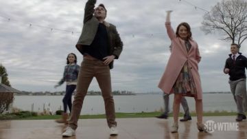 Patchwork Dress worn by Sierra (Emily Browning) in The Affair Season 5 Episode 11