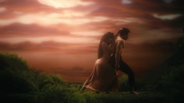 Satined dress worn by Camila Cabello in her Living Proof Official Music Video