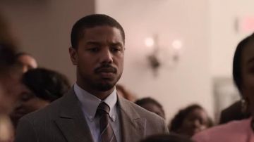Grey suits blazer worn by Bryan Stevenson (Michael B. Jordan) in Just Mercy