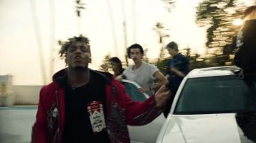 Red Jacket worn by Juice Wrld in his Black & White music video