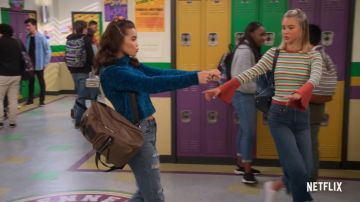 Stripy top worn by Katie Cooper (Is­abel May) in Alexa & Katie (Season 3 Episode 4)