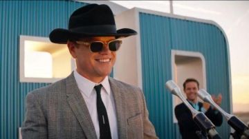 Light Grey Suit worn by Carroll Shelby (Matt Damon) in Ford v Ferrari