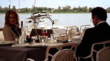 Plaid à carreaux veste de costume porté par Linda Tarlton (Sharon Stone) dans Ce Sujet de l'Amour