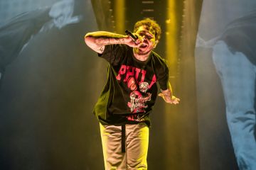 Iverson T-Shirt worn by Post Malone at his concert in Philadelphia on 2/21/20