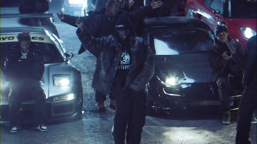 The jacket worn by Sheck Wes in the clip GANG GANG JACKBOYS feat. Sheck Wes, Don Toliver, Luxury Tax 50 & Cactus Jack