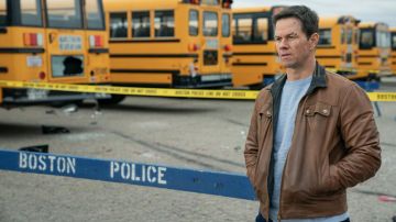 Brown leather jacket worn by Spenser (Mark Wahlberg) as seen in Spenser Confidential