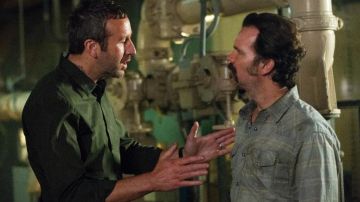 Grey Plaid shirt worn by Louis Darnell (Sean Bridgers) as seen in Get Shorty (S02E05)