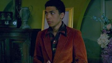 Button Up Printed Shirt worn by Ambrose Spellman (Chance Perdomo) in Chilling Adventures of Sabrina (S01E03)