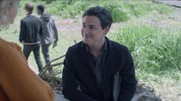 Black Textured Jacket worn by Nicholas Scratch (Gavin Leatherwood) in Chilling Adventures of Sabrina (S01E04)