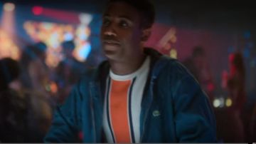Denim jacket (Lacoste) worn by Malick (Leïti Sène.) in Elite (S03E05)