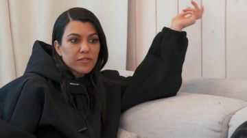 Black Hoodie worn by Kourtney Kardashian in Keeping Up with the Kardashians (S17E04)