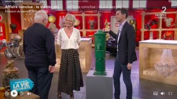 The black skirt with pea Sophie Davant in Case Concluded April 25, 2020