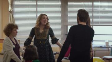 The dress bohemia green and gold worn by Estelle (Sarah Stern) in This is the Life