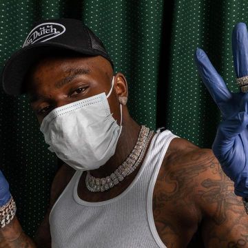Débardeur blanc porté par DaBaby sur son Instagram account @dababy