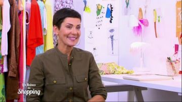 La chemise kaki portée par Cristina Córdula dans Les reines du shopping