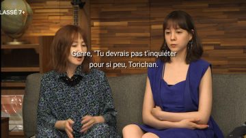 The dress and waistcoat sleeveless blue worn by Reina Triendl in Terrace House: Tokyo 2019-2020