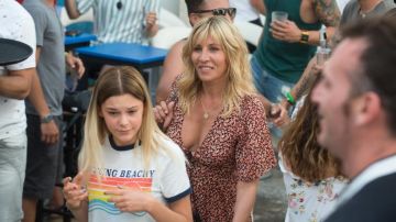 The floral dress worn by Carole (Mathilde Seigner) in the film Ibiza