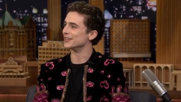 Bomber Jacket worn by Timothée Chalamet in The Tonight Show Starring Jimmy Fallon on October 10, 2018