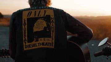 Leather Jacket worn by Machine Gun Kelly in Bloody Valentine Acoustic music video