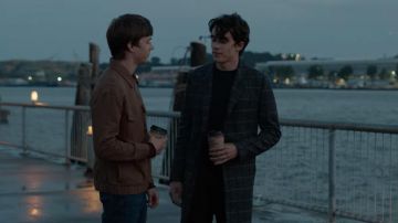 Plaid Overcoat worn by Winston (Deaken Bluman) in 13 Reasons Why (S04E02)