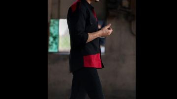 Black Shirt with Red spots of Nacho Varga (Michael Mando) in Better Call Saul (S05E07)